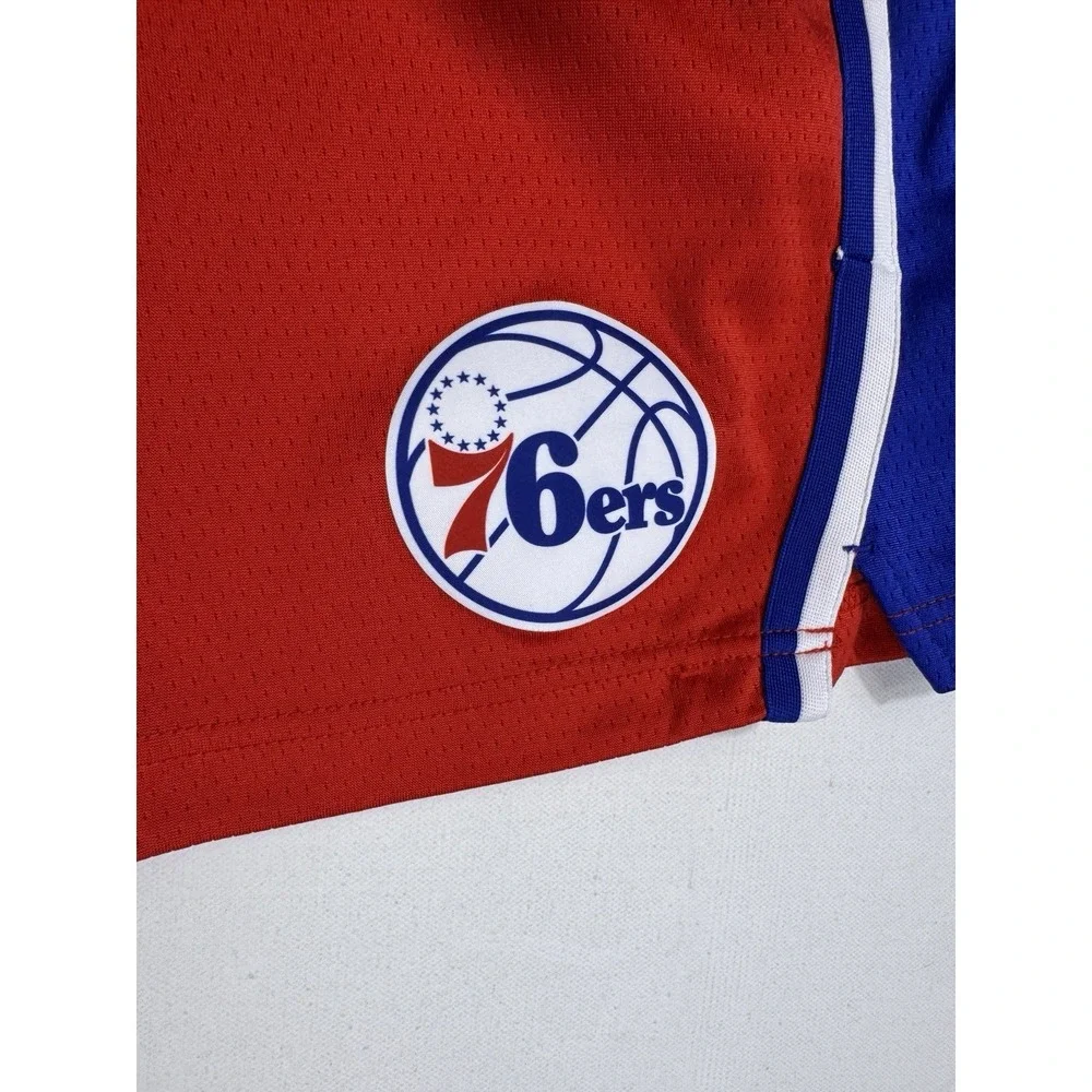 Philadelphia 76ers Nike NBA Basketball Shorts Boys XL Red Dri-Fit NBA SS3RD